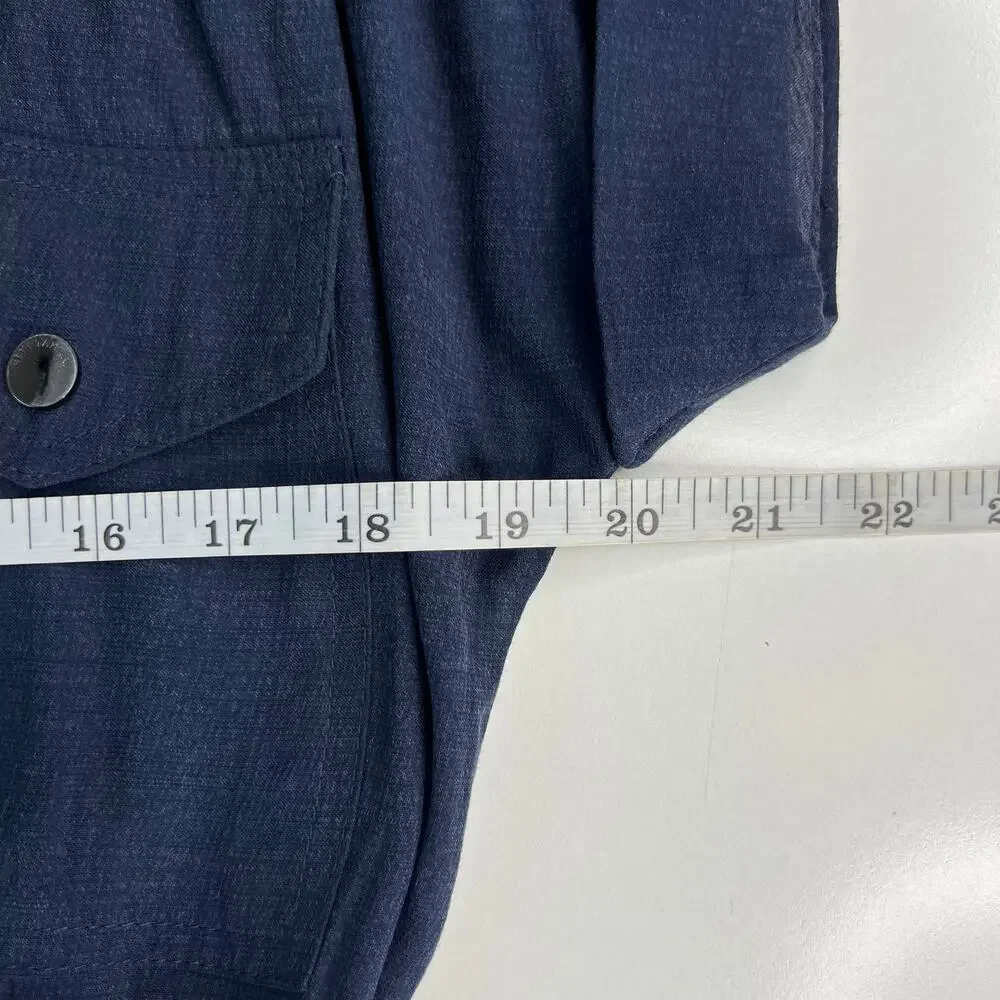 Elie Tahari Women's Belted Ankle Jumpsuit Blue Corporate Core Minimalist Size S - Picture 13 of 16